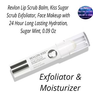 Revlon Lip Scrub Balm, Sugar Scrub Exfoliator, Face Makeup w 24 Hour Long